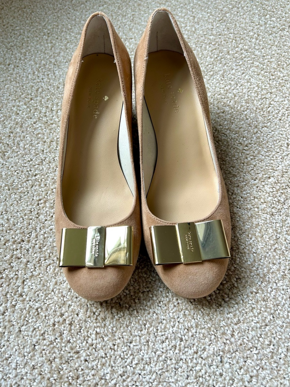Kate Spade Tan Suede Lorin Size 7 Heels